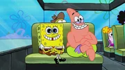 L-R: SpongeBob, Patrick