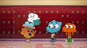 l-r: Tobias Wilson, Masami Yoshida, Gumball, Darwin