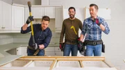 Drew, Jonathan and Michael begin the demolition process