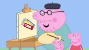 L-R: Daddy Pig, George Pig, Peppa Pig
