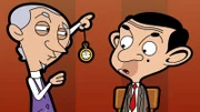 Second from the left: Mr. Bean (voiced by Rowan Atkinson)