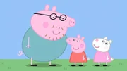 v.li.: Daddy Pig, Peppa Pig, Suzy Sheep