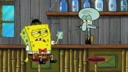 L-R: SpongeBob, Squidward