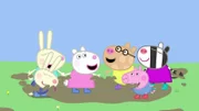 L-R: Richard Rabbit, Rebecca Rabbit, Suzy Sheep, Pedro Pony, George Pig, Zoë Zebra