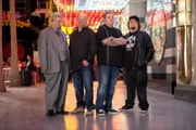 L-R: Richard Harrison, Rick Harrison, Corey Harrison, Austin "Chumlee" Russell
