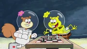 L-R: Sandy, SpongeBob