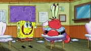 L-R: SpongeBob, Mr. Krabs