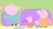 v.li.: Daddy Pig, Peppa Pig, George Pig, Mummy Pig