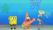 L-R: SpongeBob, Patrick, Squidward