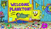 L-R: Plankton, SpongeBob