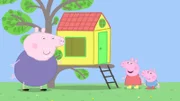 v.li.: Grandpa Pig, Peppa Pig, George Pig
