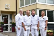 V.l.: Dr. Dirk Remien, Dr. Uwe Zimmermann, Dr. Friedrich Müller, Tierärztin Uta Rönneburg