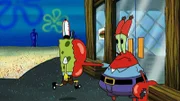 L-R: SpongeBob, Mr. Krabs