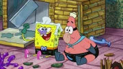L-R: SpongeBob, Patrick