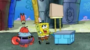 L-R: Mr. Krabs, SpongeBob