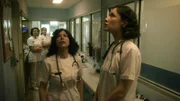 Nurses in the hallway.