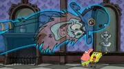 L-R: Lord Poltergeist, Patrick, SpongeBob
