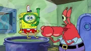L-R: SpongeBob, Mr. Krabs