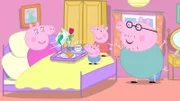 v.li.: Mummy Pig, George Pig, Peppa Pig, Daddy Pig