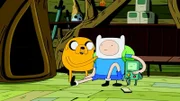 L-R: Jake (John DiMaggio), Finn (Jeremy Shada), BMO (Niki Yang)