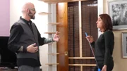 L-R: Jackson and Kim talking.