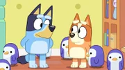 L-R: Bluey, Bingo