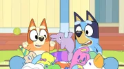 L-R: Bingo, Bluey