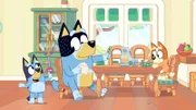 L-R: Bluey, Bandit, Bingo
