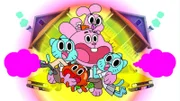 L-R: Gumball, Darwin, Richard, Anais, Nicole