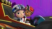 L-R: Gabby, AJ