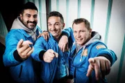 v.l.n.r.: Sükrü, Mauro, Otto Sükrü Pehlivan, Mauro Corradino und Otto Schulte, Moderatoren.
