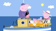 Peppa Wutz und ihre Freunde machen mit Opa Wutz auch eine Bootsfahrt, zur Schatzsuche auf die Pirateninsel.