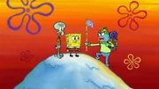 Squidward (l.), SpongeBob (m.)