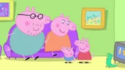 L-R: Daddy Pig, Mummy Pig, George Pig, Peppa Pig