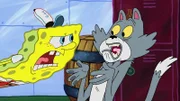 L-R: SpongeBob, Kenny the Cat