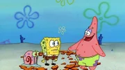 L-R: Gary, SpongeBob, Patrick