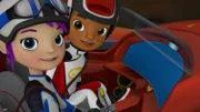 L-R: Gabby, AJ