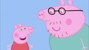 L-R: Peppa Pig, Daddy Pig