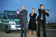 L-R: Die Kommissare Michael Naseband (Michael Naseband), Alexandra Rietz (Alexandra Rietz) und ihr Gerrit Grass (Gerrit Grass)