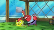 L-R: SpongeBob, Mr. Krabs