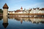 Die Kapellbrücke, die älteste Holzbrücke Europas