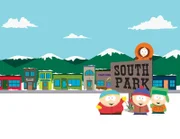 Up: Kenny McCormick. Down l-r:: Eric Cartman, Stan Marsh and Kyle Broflovski.