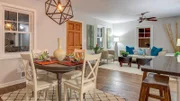 The dining room with a look in the kitchen makes this home stand out in Flip or Flop Atlanta