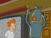 Fry (l.); Bender (r.)