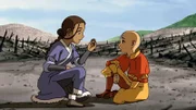 L-R: Katara, Aang