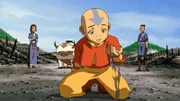 L-R: Katara, Appa, Aang, Sokka