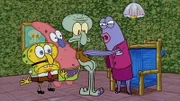 L-R: SpongeBob, Patrick, Squidward, Incidental 49A