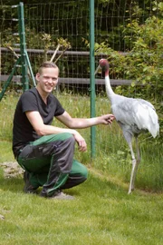 Tierpfleger Florian Rimpler, aus dem Kronberger Opel-Zoo.