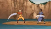 L-R: Aang, Katara