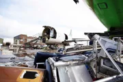 Plane mid scrap in plane yard